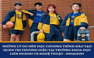 Những lý do nên học chương trình đào tạo Quản trị thương hiệu tại Trường Khoa học liên ngành và Nghệ thuật - ĐHQGHN?